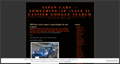 Desktop Screenshot of nagoyajapan1.wordpress.com