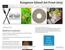Tablet Screenshot of kangarooislandartfeast.wordpress.com
