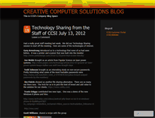 Tablet Screenshot of ccsi.wordpress.com