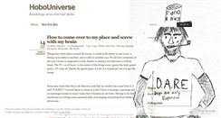 Desktop Screenshot of hobouniverse.wordpress.com