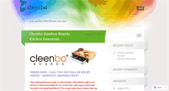 Desktop Screenshot of cleenbo.wordpress.com