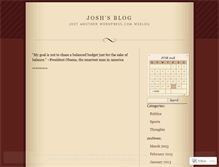 Tablet Screenshot of joshuajbrooks.wordpress.com