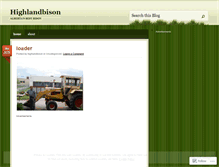 Tablet Screenshot of highlandbison.wordpress.com