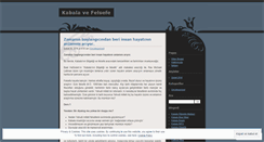 Desktop Screenshot of felsefevekabala.wordpress.com