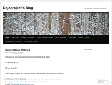 Tablet Screenshot of dojoproject.wordpress.com