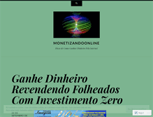 Tablet Screenshot of monetizandoonline.wordpress.com