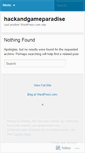Mobile Screenshot of hackandgameparadise.wordpress.com