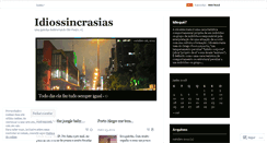Desktop Screenshot of idiossincrasias.wordpress.com