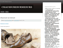 Tablet Screenshot of chaussuresurmesure.wordpress.com