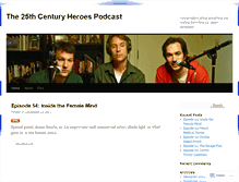 Tablet Screenshot of 25thcenturyheroes.wordpress.com
