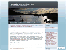 Tablet Screenshot of cappanaleaadventurecentre.wordpress.com