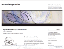 Tablet Screenshot of entertaininganartist.wordpress.com