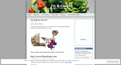 Desktop Screenshot of fitandclean.wordpress.com