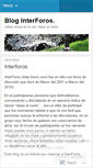 Mobile Screenshot of interforos.wordpress.com