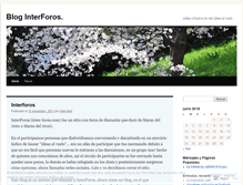 Tablet Screenshot of interforos.wordpress.com