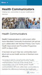 Mobile Screenshot of healthcommunicators.wordpress.com