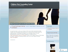 Tablet Screenshot of childrenfirstcc.wordpress.com