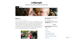 Desktop Screenshot of craftbynight.wordpress.com