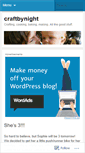 Mobile Screenshot of craftbynight.wordpress.com