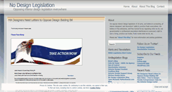 Desktop Screenshot of nodesignlegislation.wordpress.com