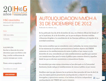 Tablet Screenshot of hygasociados.wordpress.com
