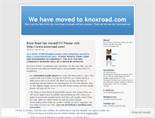 Tablet Screenshot of knoxroad.wordpress.com