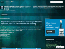 Tablet Screenshot of colaisteidenightschool.wordpress.com