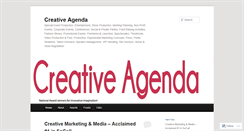 Desktop Screenshot of creativeagenda.wordpress.com