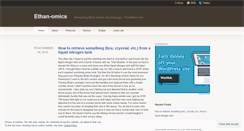 Desktop Screenshot of ethanomics.wordpress.com
