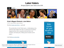 Tablet Screenshot of lakerhaterz.wordpress.com