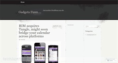 Desktop Screenshot of gadgetsfunn.wordpress.com