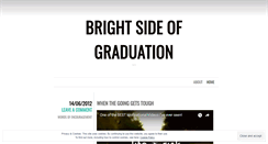 Desktop Screenshot of brightsideofgraduation.wordpress.com