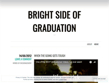 Tablet Screenshot of brightsideofgraduation.wordpress.com