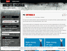 Tablet Screenshot of malditainsania.wordpress.com