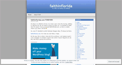 Desktop Screenshot of faithinflorida.wordpress.com