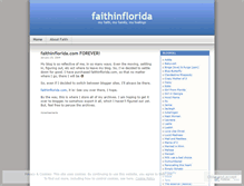 Tablet Screenshot of faithinflorida.wordpress.com