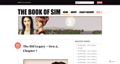 Desktop Screenshot of bookofsim.wordpress.com