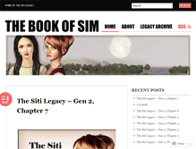 Tablet Screenshot of bookofsim.wordpress.com