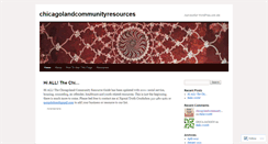 Desktop Screenshot of chicagolandcommunityresources.wordpress.com