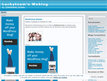 Tablet Screenshot of luckyteam.wordpress.com