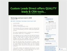 Tablet Screenshot of customleads.wordpress.com