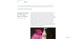 Desktop Screenshot of crystalthemakeupartist.wordpress.com
