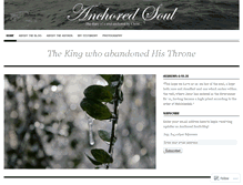 Tablet Screenshot of anchoredsoul.wordpress.com