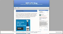 Desktop Screenshot of nepltv.wordpress.com