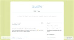 Desktop Screenshot of lauslife.wordpress.com