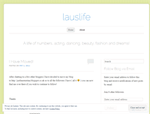 Tablet Screenshot of lauslife.wordpress.com