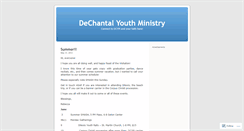 Desktop Screenshot of dechantalym.wordpress.com