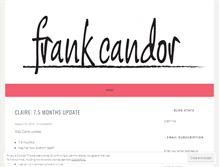 Tablet Screenshot of frankcandor.wordpress.com