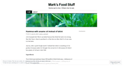 Desktop Screenshot of marksfoodstuff.wordpress.com