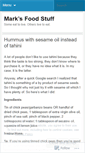 Mobile Screenshot of marksfoodstuff.wordpress.com
